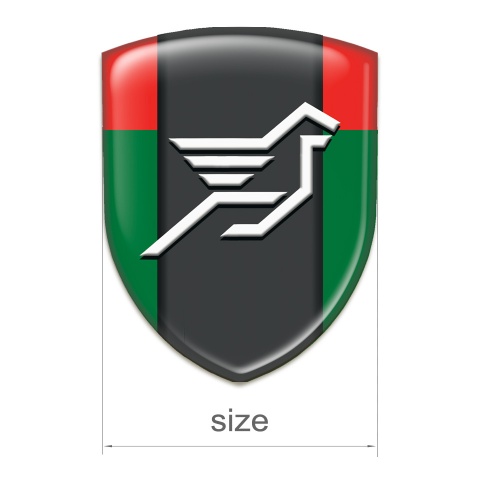 Hamann Car Accessories Badge Green Red Print 