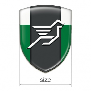 Hamann Self Adhesive Car logo Emblem Green White Print 