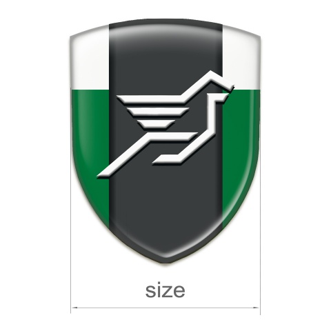 Hamann Self Adhesive Car logo Emblem Green White Print 