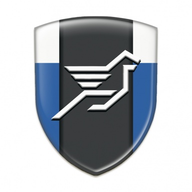 Hamann Silicone Car Decal Badge Blue White Print 