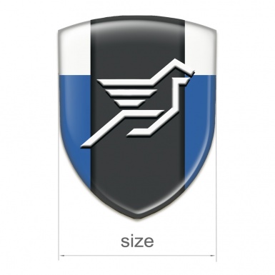 Hamann Silicone Car Decal Badge Blue White Print 