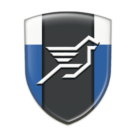 Hamann Silicone Car Decal Badge Blue White Print 