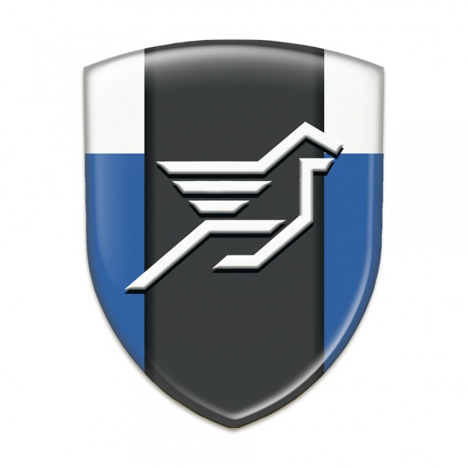 Hamann Silicone Car Decal Badge Blue White Print 