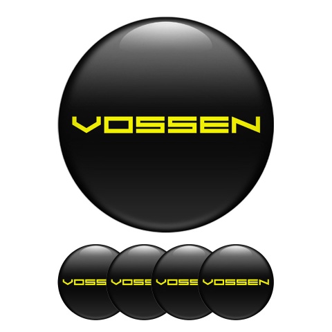 Vossen Wheel Emblems for Center Caps Yellow Edition