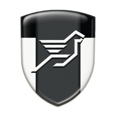Hamann Self Adhesive Emblem Logo White Black Print 