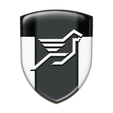 Hamann Self Adhesive Emblem Logo White Black Print 