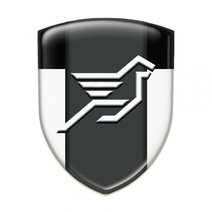 Hamann Self Adhesive Emblem Logo White Black Print 