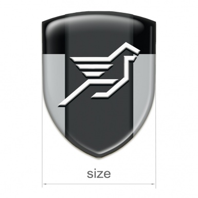 Hamann Self Adhesive Emblem Logo Grey Black Print 