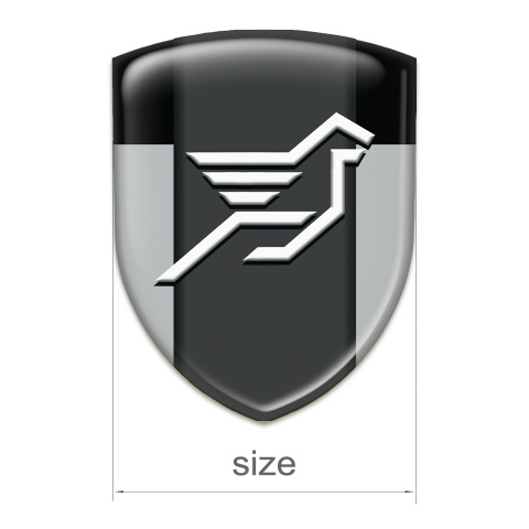 Hamann Self Adhesive Emblem Logo Grey Black Print 
