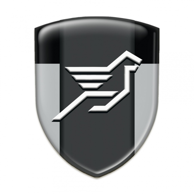Hamann Self Adhesive Emblem Logo Grey Black Print 