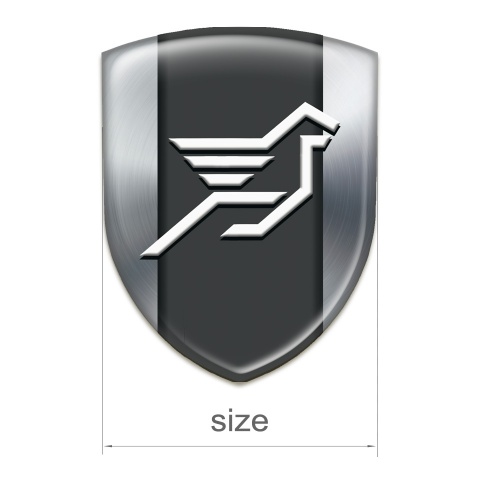 Hamann Silicone Emblem Premium Quality Silver Print 