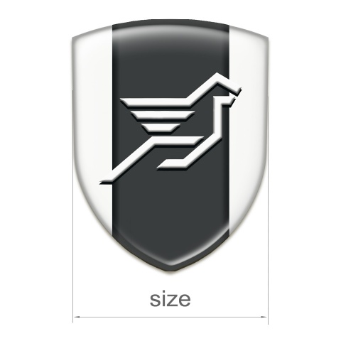 Hamann Silicone Car Decal Badge White Print 