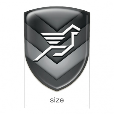 Hamann Tuning Emblem Grey Black V Shape Fragments 