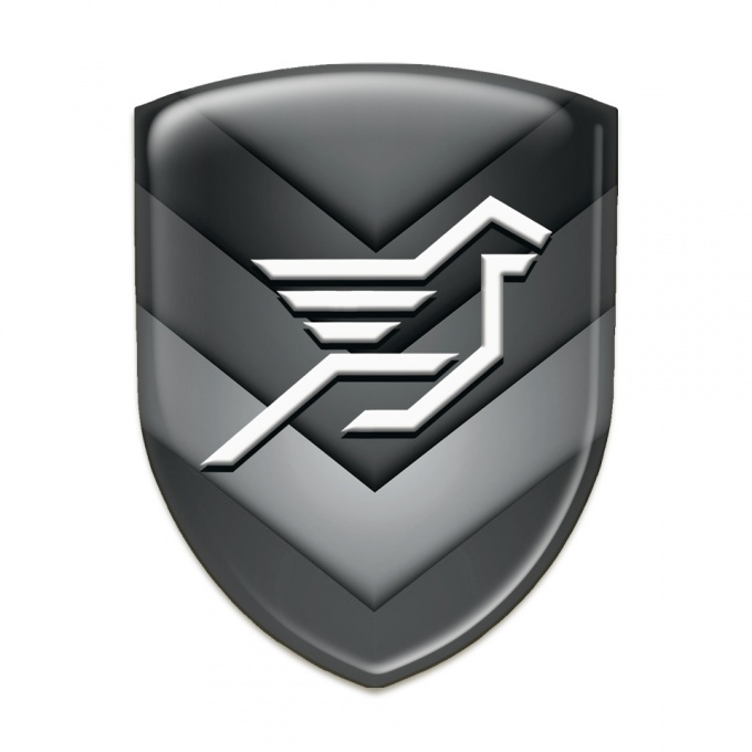 Hamann Tuning Emblem Grey Black V Shape Fragments 