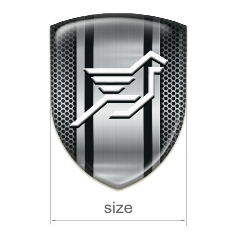 Hamann Resin Sticker Metal Mesh with Metal Central Panel Effect 