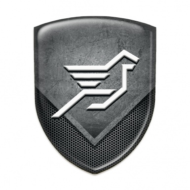 Hamann Silicone Emblem Scrached Stone with Dark mesh Effect 