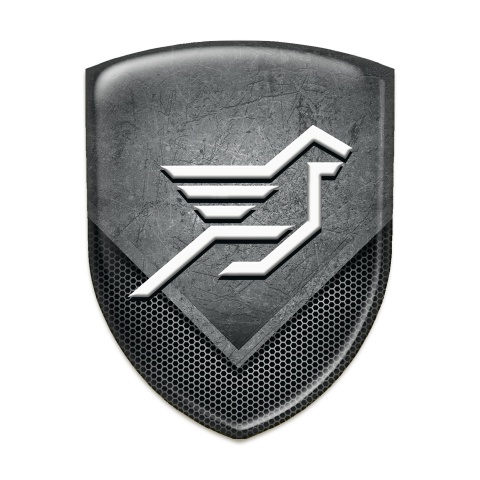 Hamann Silicone Emblem Scrached Stone with Dark mesh Effect 