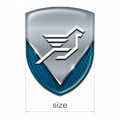 Hamann Emblem Interior Aluminium Sheet with Blue detail effect 