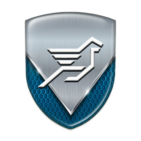 Hamann Emblem Interior Aluminium Sheet with Blue detail effect 