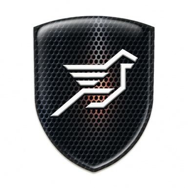 Hamann Self Adhesive Car logo Emblem Black with Red Shadow Effect 