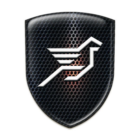 Hamann Self Adhesive Car logo Emblem Black with Red Shadow Effect 