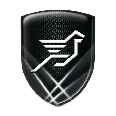 Hamann Silicone Car Decal Badge Crossed Lights Effect 