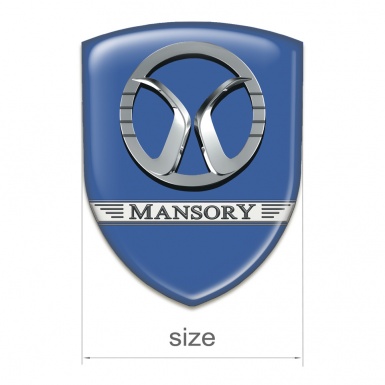 Mansory Tuning Badge High Quality Blue Design 