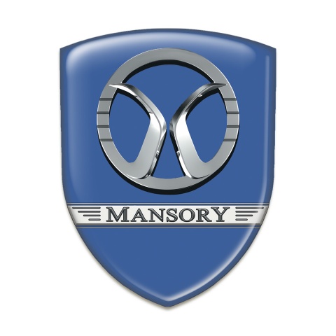 Mansory Tuning Badge High Quality Blue Design 