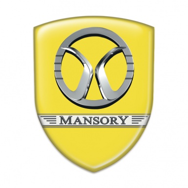 Mansory Car Accessories Badge Yellow Design 
