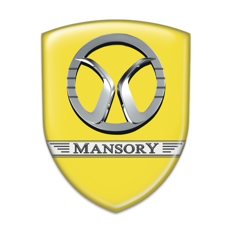 Mansory Car Accessories Badge Yellow Design 