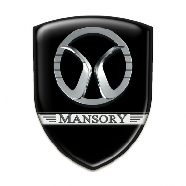Mansory Self Adhesive Car logo Emblem Black Design 