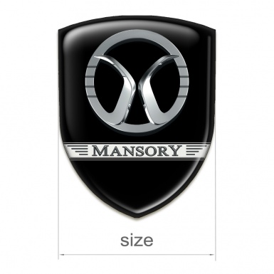 Mansory Self Adhesive Car logo Emblem Black Design 