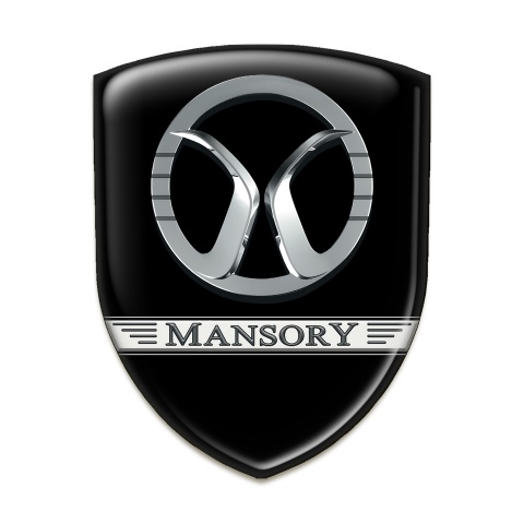 Mansory Self Adhesive Car logo Emblem Black Design 