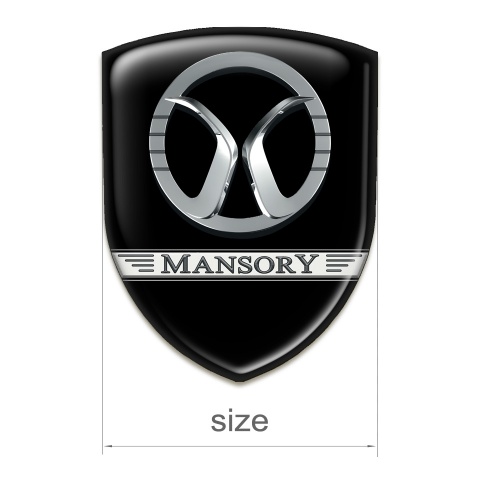 Mansory Self Adhesive Car logo Emblem Black Design 