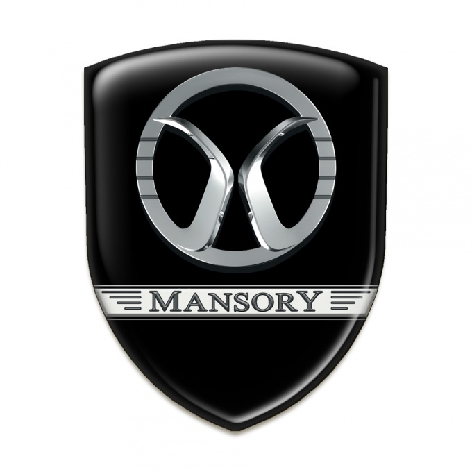 Mansory Self Adhesive Car logo Emblem Black Design 