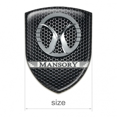 Mansory Silicone Badge Perforated Steel design 