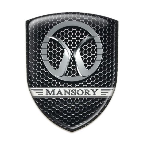 Mansory Silicone Badge Perforated Steel design 