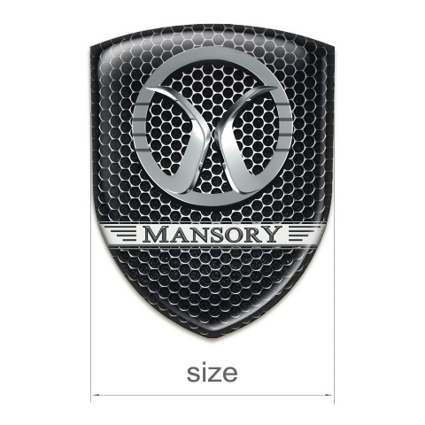 Mansory Silicone Badge Perforated Steel design 