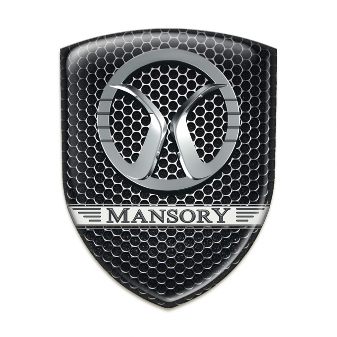 Mansory Silicone Badge Perforated Steel design 