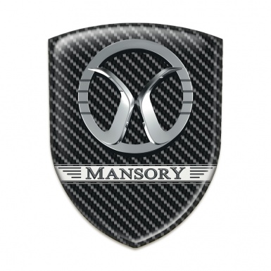 Mansory Silicone Badge Black carbon Design 
