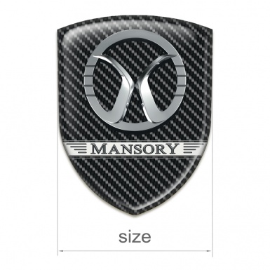 Mansory Silicone Badge Black carbon Design 