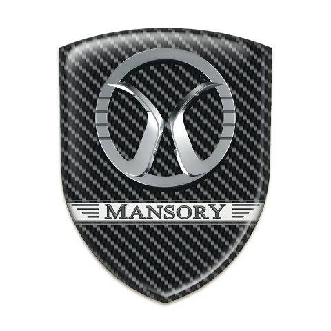 Mansory Silicone Badge Black carbon Design 