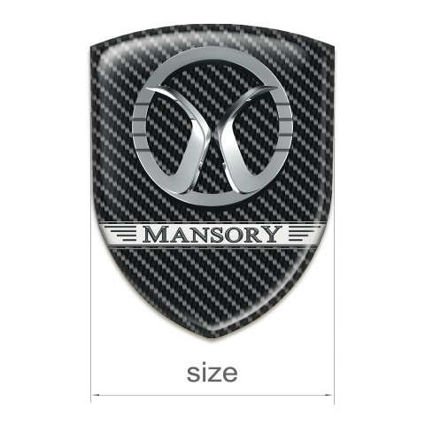 Mansory Silicone Badge Black carbon Design 