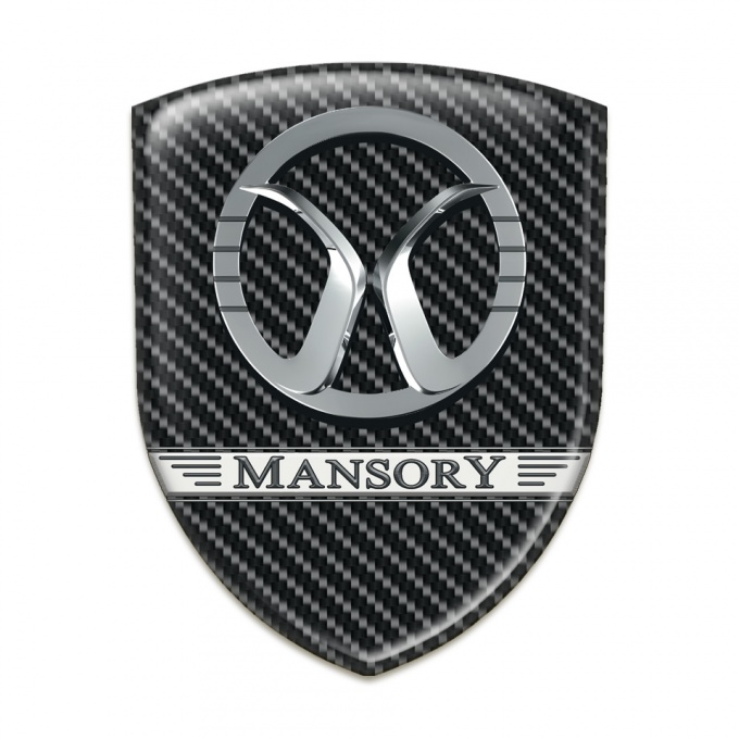 Mansory Silicone Badge Black carbon Design 