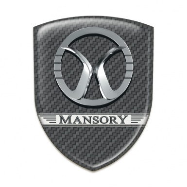 Mansory Auto Emblem dark Grey Carbon Design 