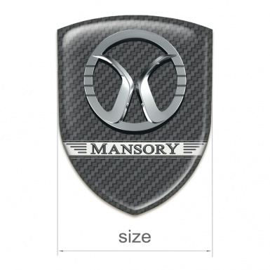 Mansory Auto Emblem dark Grey Carbon Design 