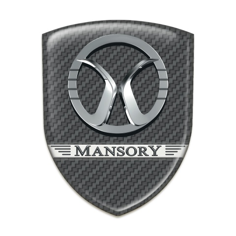 Mansory Auto Emblem dark Grey Carbon Design 