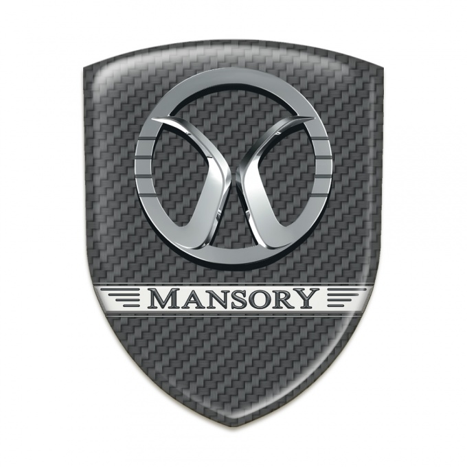 Mansory Auto Emblem dark Grey Carbon Design 