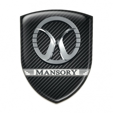Mansory Logo Emblem dark Grey carbon Design 