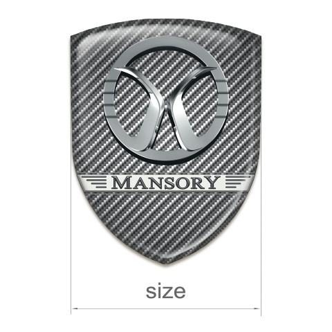 Mansory Silicone Emblem High End Carbon Design 